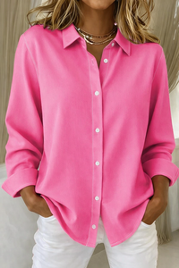 Carol | Relaxed Fit Long Sleeve Button-Up Shirt