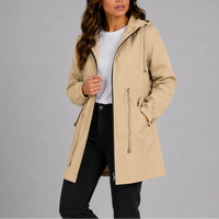Women's Lightweight Waterproof Rain Coat with Hood