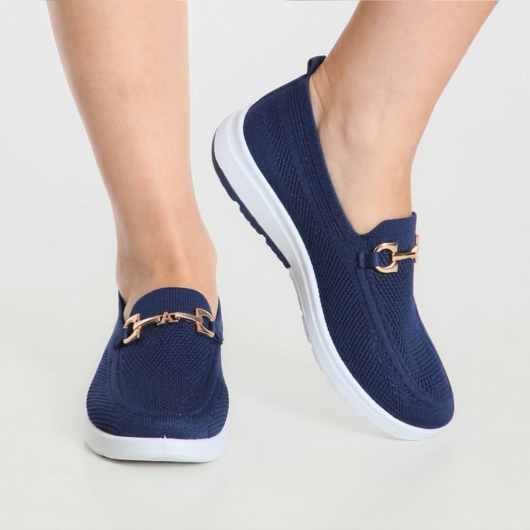 Christine | Comfort Fit Slip-On Loafers with Platform Sole