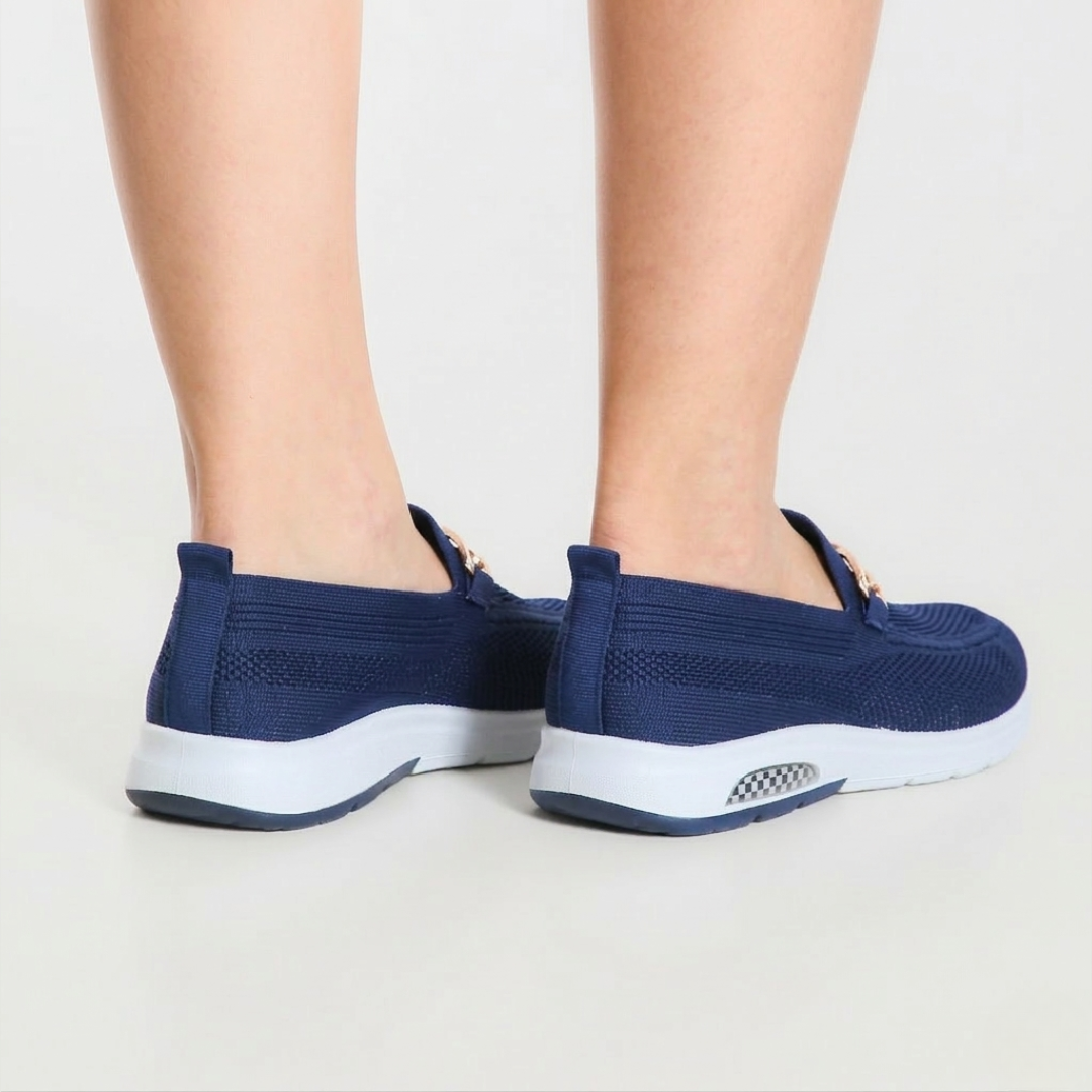 Christine | Comfort Fit Slip-On Loafers with Platform Sole
