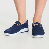 Christine | Comfort Fit Slip-On Loafers with Platform Sole