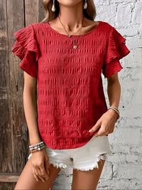 Diane | Ruffle Detail Chic Summer Blouse