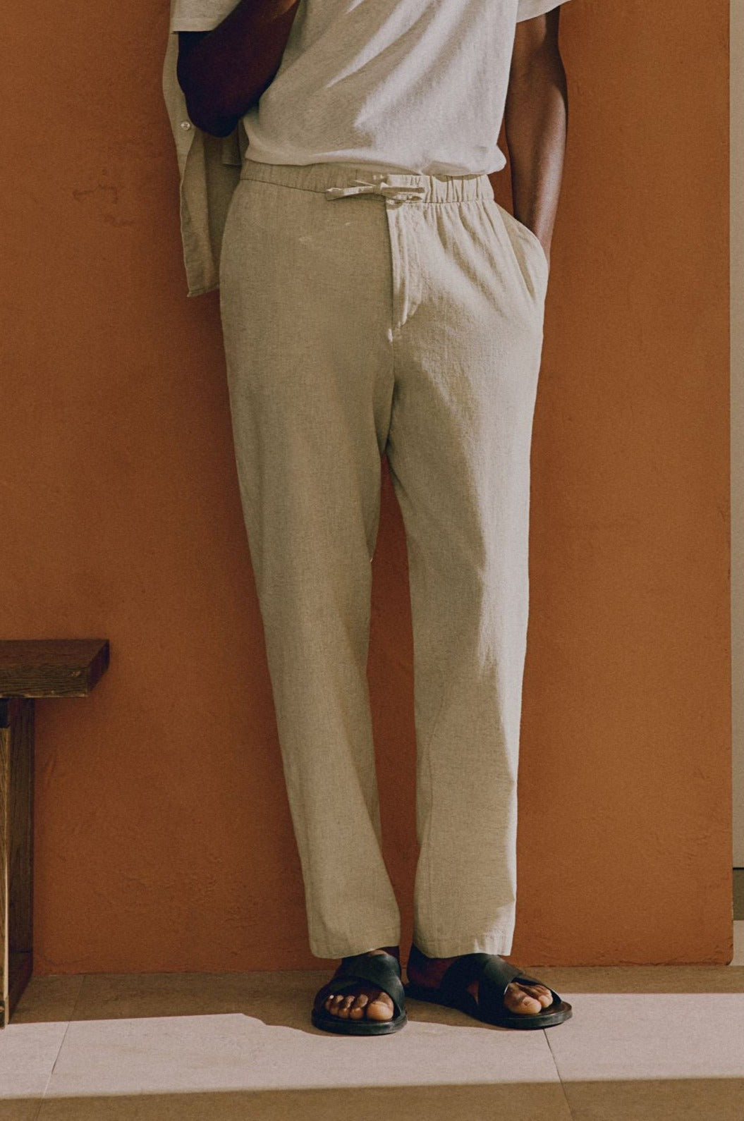 Jack | Relaxed Fit Tapered Trousers with Elasticated Waist