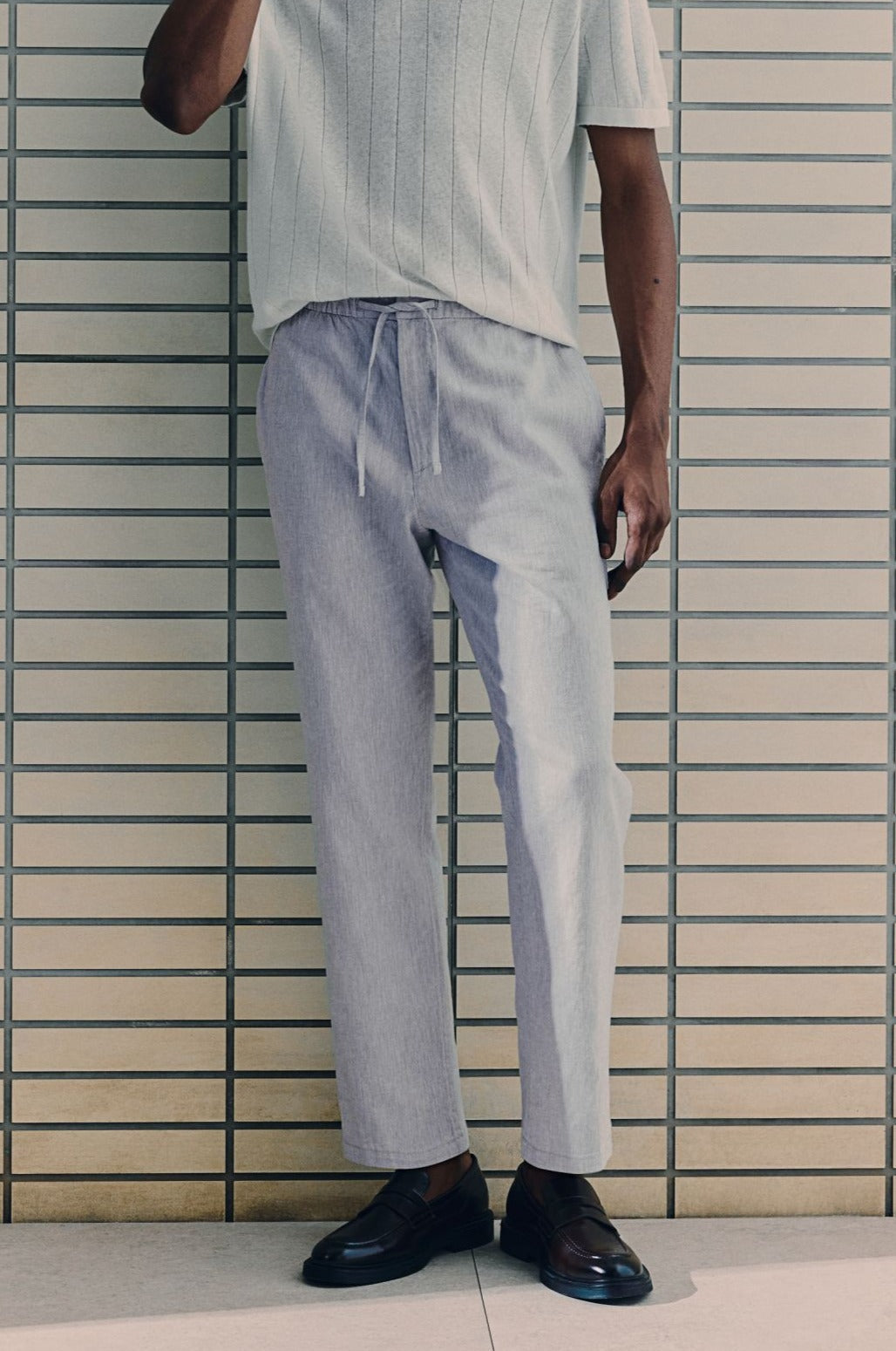 Jack | Relaxed Fit Tapered Trousers with Elasticated Waist