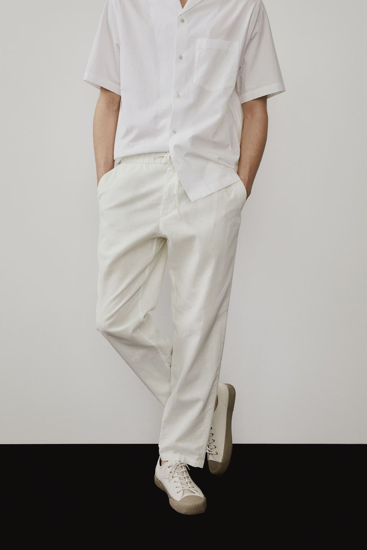 Jack | Relaxed Fit Tapered Trousers with Elasticated Waist