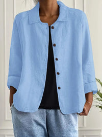 Jean | Shirt Jacket with Button Closure and Collar