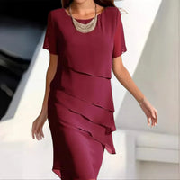 Julie | Chiffon Flutter Sleeve Occasion Midi Dress