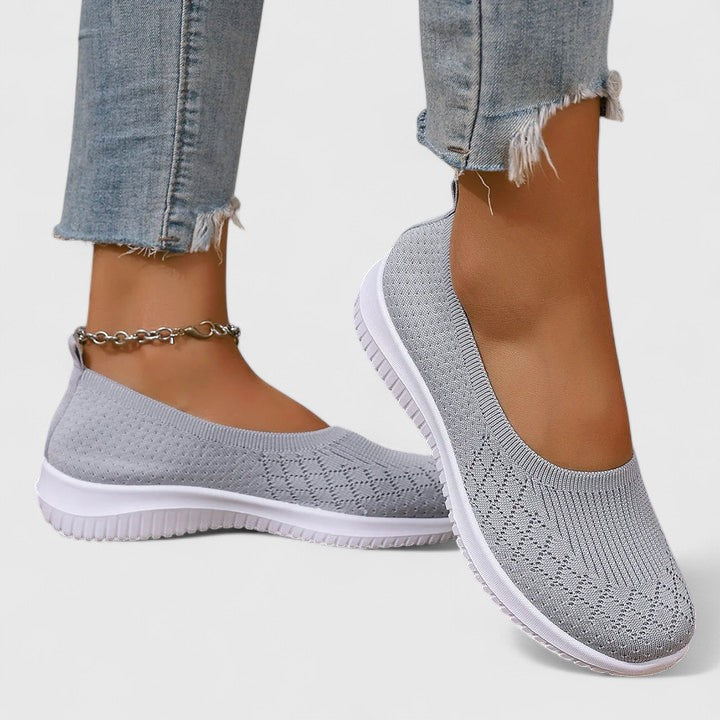 Linda | Pull On Knit Sneakers for Smart Casual Everyday Wear