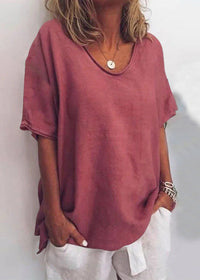 Linda | Relaxed V-Neck Tunic Top