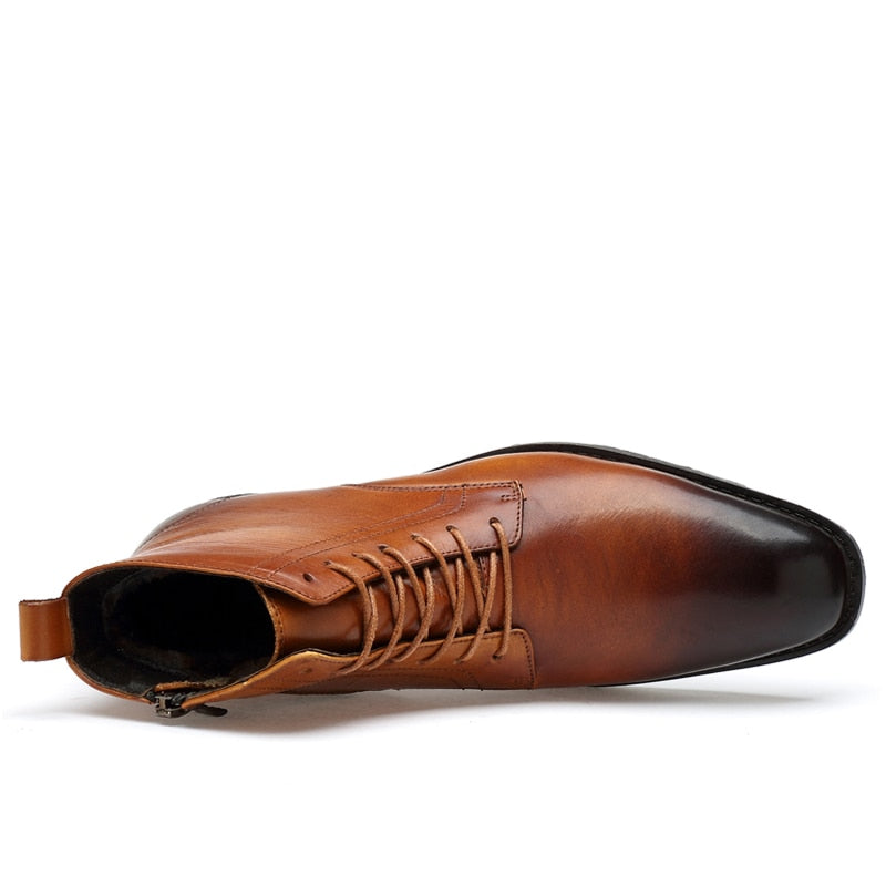 Men's Classic Genuine Leather Tall Boots