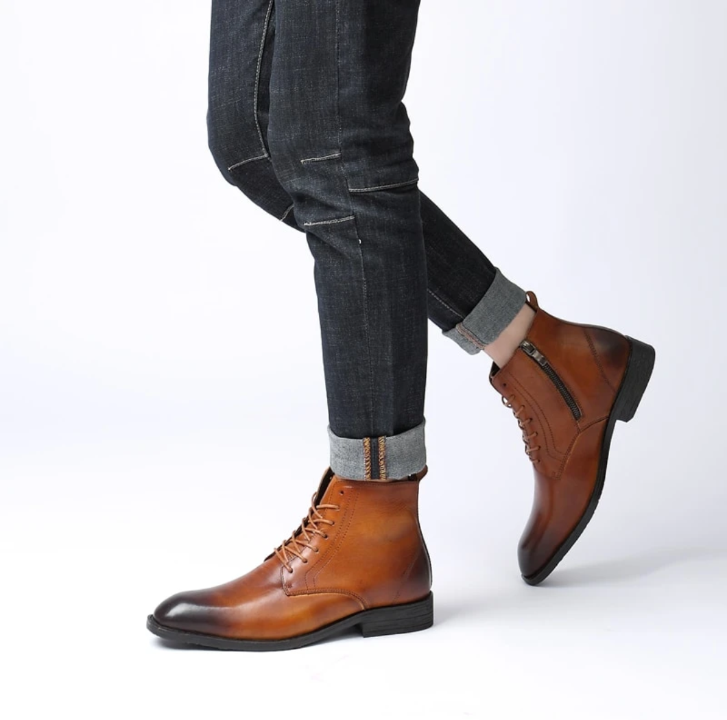 Men's Classic Genuine Leather Tall Boots
