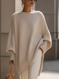Sandra | Oversized Knitted Batwing Sleeve Jumper