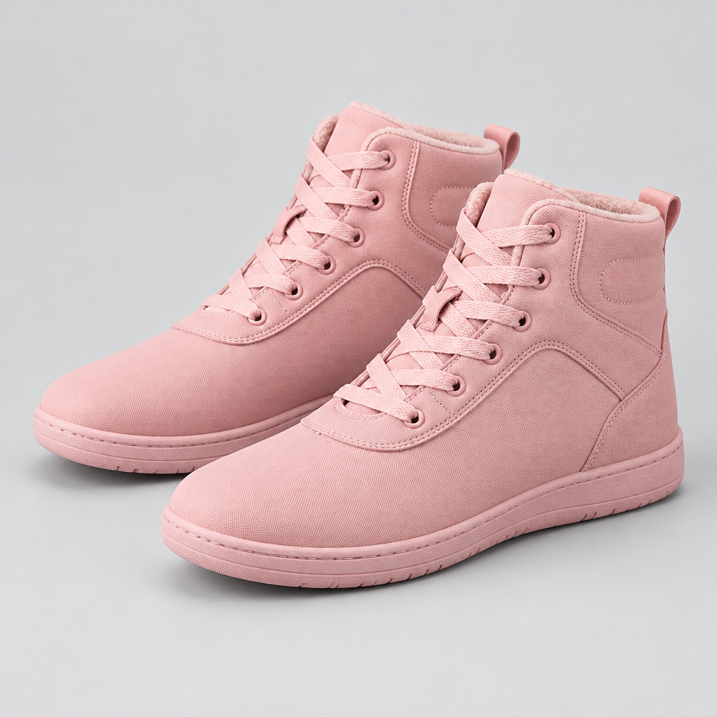 Unisex Fleece-Lined Lace-Up Winter Boots
