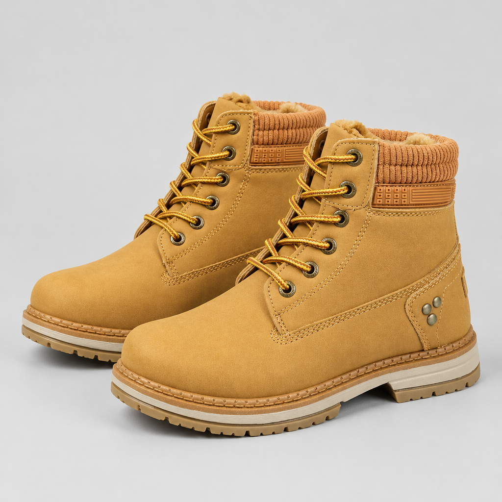 Women's Faux Fur-Lined Lace-Up Boots