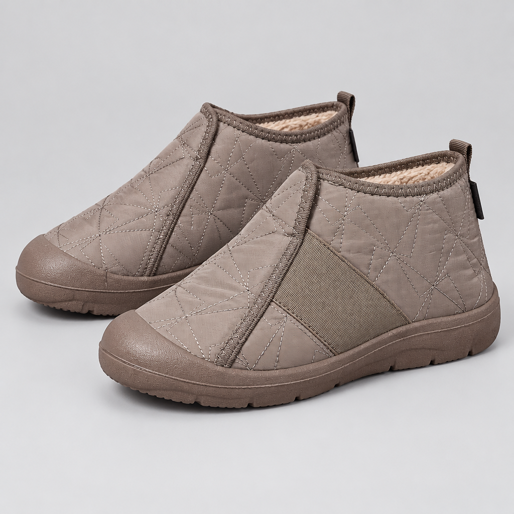 Women's Fleece-Lined Slip-On Ankle Boots