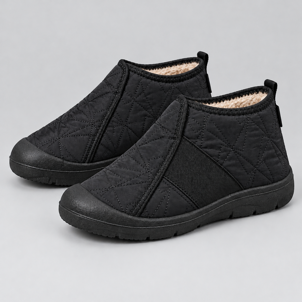 Women's Fleece-Lined Slip-On Ankle Boots