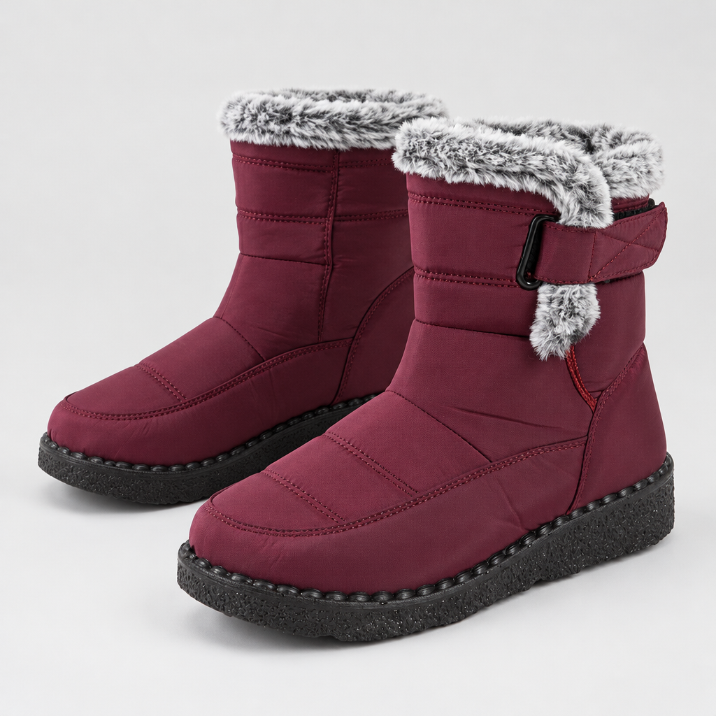 Women's Fleece-Lined Strap Boots