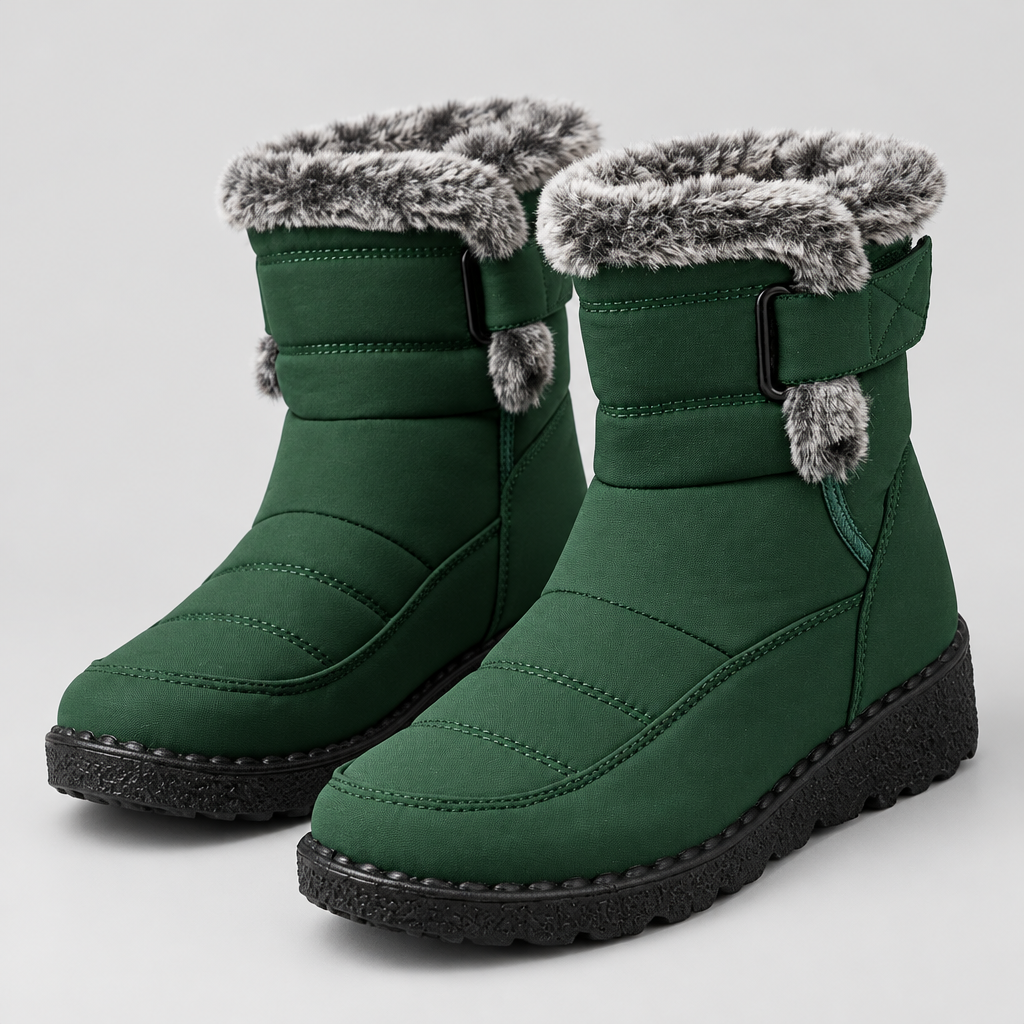 Women's Fleece-Lined Strap Boots