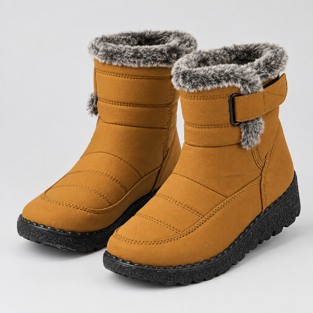 Women's Fleece-Lined Strap Boots