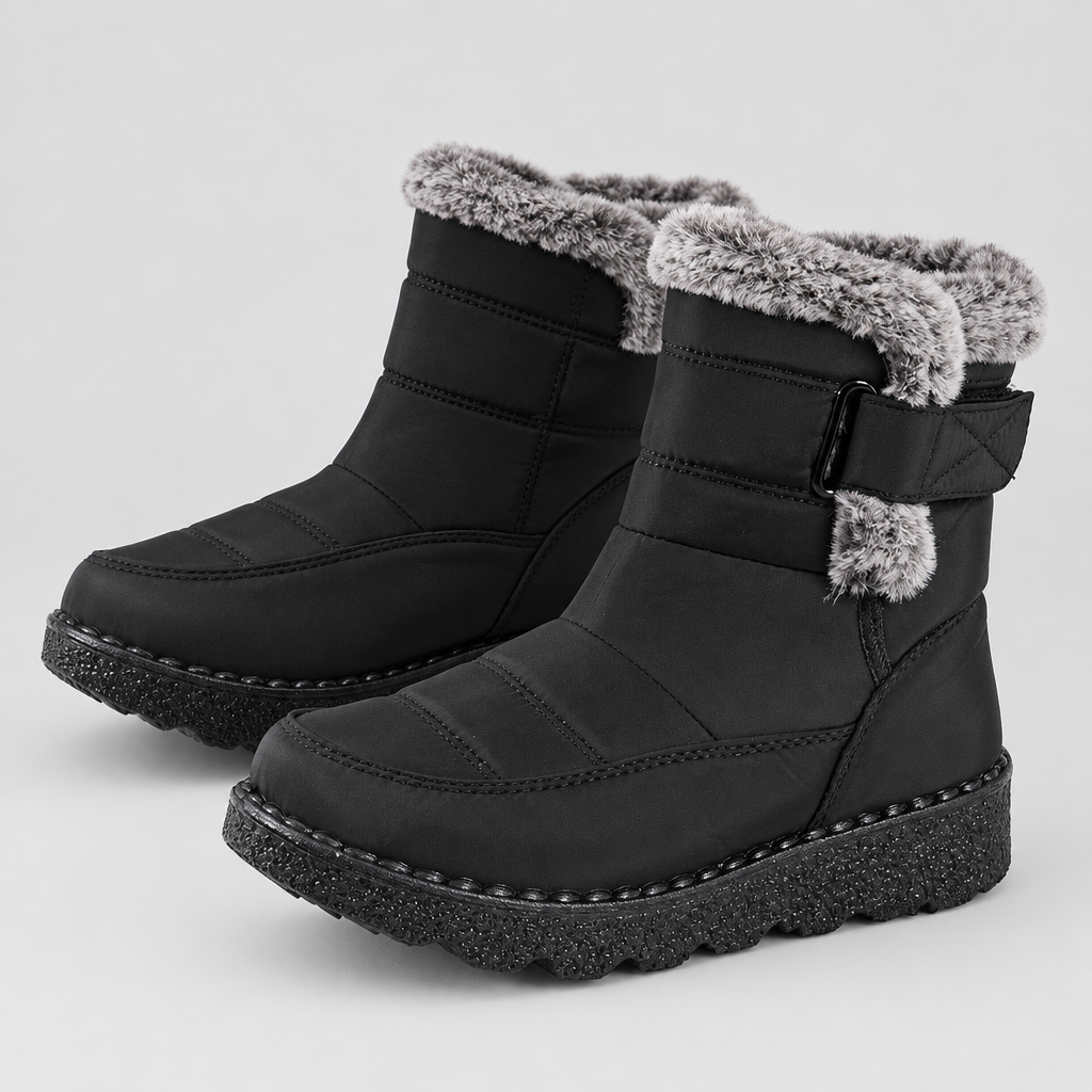 Women's Fleece-Lined Strap Boots