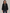 Women's Oversized Jacquard Bomber Jacket with Zip-Through Front
