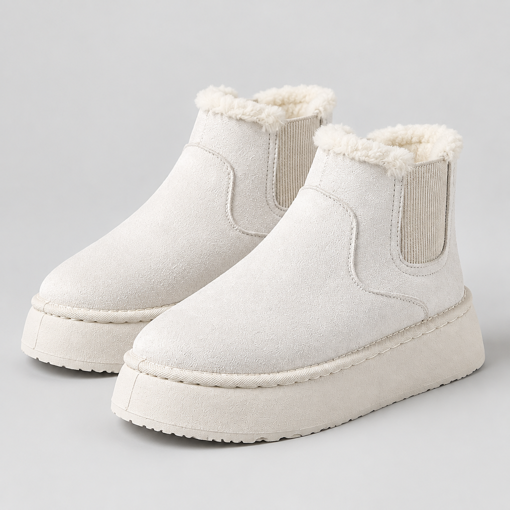 Women's Plush-Lined Platform Ankle Boots