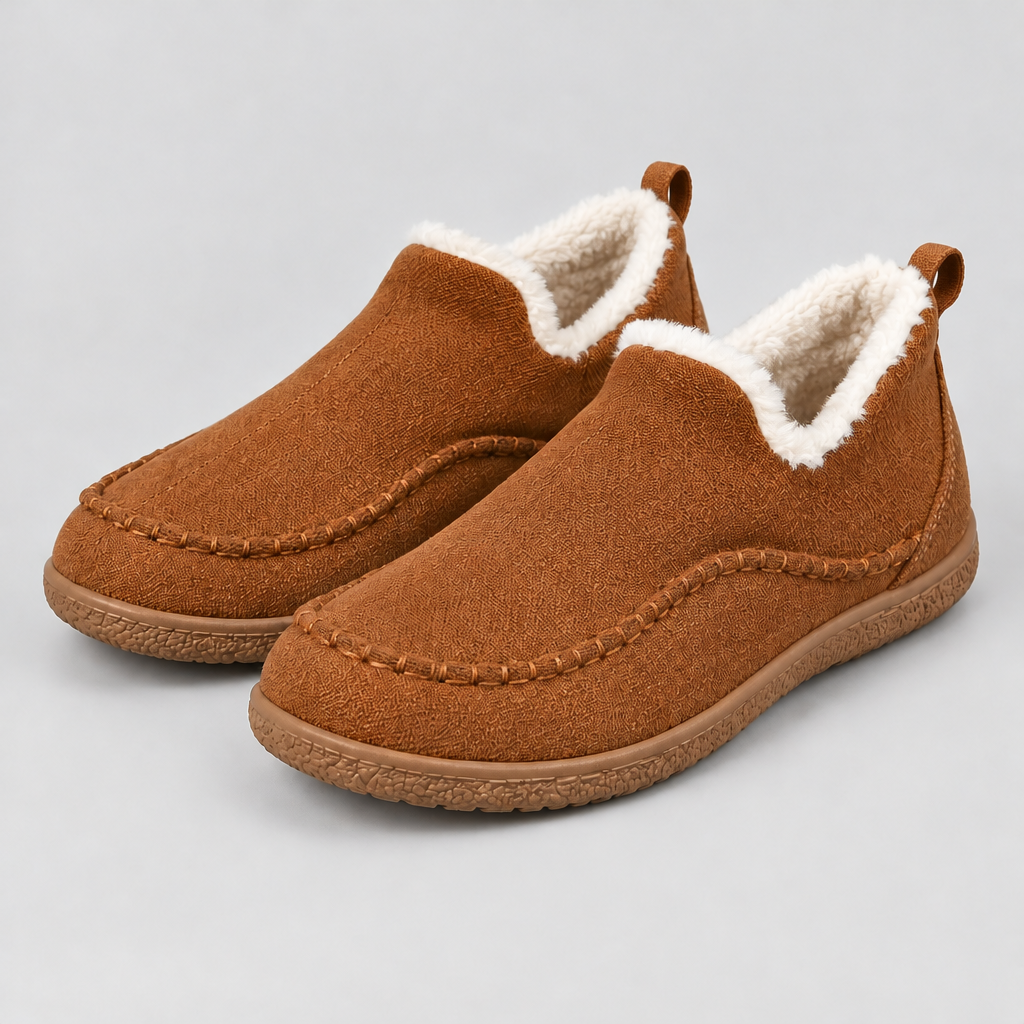 Women's Plush-Lined Slip-On Ankle Boots