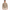 Men's beige cable knit crew neck jumper — front view