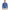 Men's blue cable knit crew neck jumper — front view