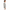 Men's light grey cable knit crew neck jumper with long sleeves — side view